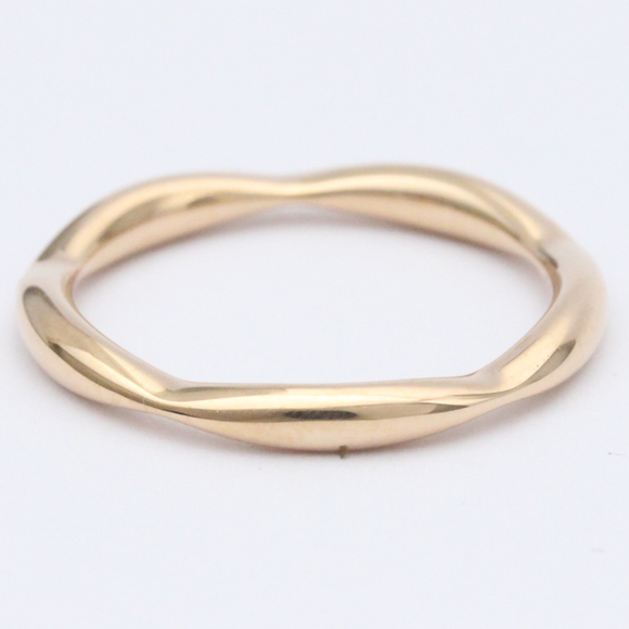 CHANELPolished  Camellia Half Eternity Diamond Ring #50 18K Pink Gold BF558039 - Picture 4 of 8